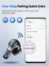 Bluetooth Headphones 5.3 Stereo Wireless Earbuds, 50 Hours of Playback with LED Display in-Ear Ear Buds with 4 Microphones IPX7 Waterproof Earphon...