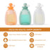 Reusable Silicone Baby Food Pouches, BPA-Free Silicone Refillable Baby Food Storage Bag with Spoon and Leak-Proof Attachment Topper, 4oz (White)...