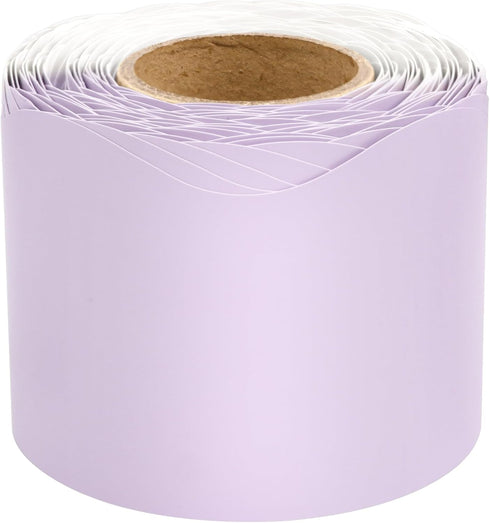 Lavender Bulletin Board Border Light Purple Scalloped Border Trim for Classroom 52ft One Roll...