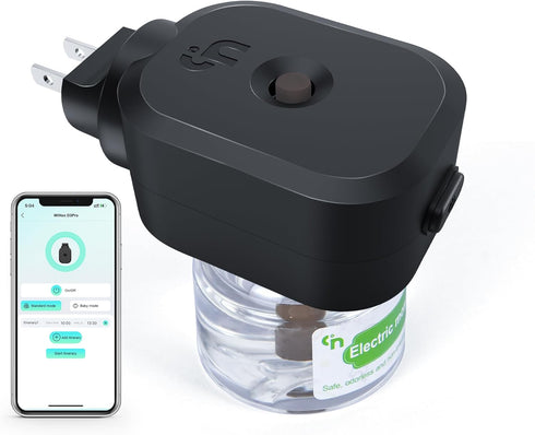 Mosquito Repeller, Bluetooth APP Control Electronic Mosquito Repellent Plug in, Include 1 Pack 280 Hr Repellent Refills for Home, Bedroom, Office,...