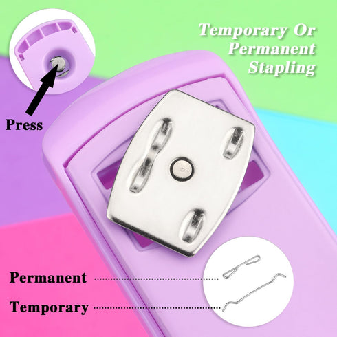 Stapler, Office Stapler, Desktop Stapler, Stapler for Desk(Purple)...