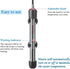 HITOP 25W 50W Adjustable Aquarium Heater, Submersible Fish Tank Heater Thermostat with Suction Cup (25W)...