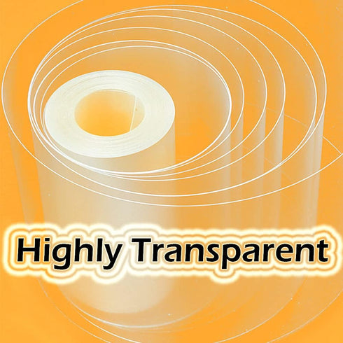Cake Collar 4 Inch x 394inch Clear Cake Acetate Roll, Transparent Mousse Cake Collars Acetate Sheets for Baking, Surrounding Edge Decorating + Bon...