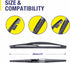 Rear Wiper Blade 10 inch (10-B), Replacement For HONDA HR-V 2022-2016 CRV 2024-2023 /Infiniti QX56 QX80 2022-2011 /Leaf 2017-2011 Back Windshield ...