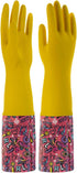 18.5inch Rubber Gloves Waterproof polyester Household Cleaning Gloves For DishWashing,Gardening,Painting(Medium)...