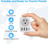 European Travel Plug Adapter, RATEA International Power Plug Adapter with 3 USB Type A, 1 Type C Outlet Adaptor Charger for US to Most of Europe E...
