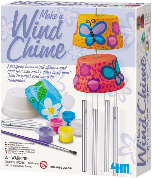 4M Make A Wind Chime Kit - Arts & Crafts Construct & Paint A Wind Powered Musical Chime DIY Gift for Kids, Boys & Girls...