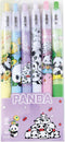 6 Pcs Gel Ink Pens Cute Cartoon Bear Pens 0.5mm Black Ink Retractable Pens Office School Pen Women Girl Boy Pen Kawaii (Panda-2)...