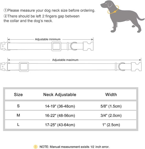 Beirui Cute Girl Dog Collars for Small Medium Large Dogs, Multiple Floral Patterns Female Pet Dog Collars with Flower for Wedding Holiday(M:Neck 1...