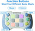 Upgraded Quick Push Game Fidget Toys for Kids, 5 Modes Light Up Flashing Handheld Game for Teens Adults, Electronic Quick Push Buttons Gamepad, Bi...