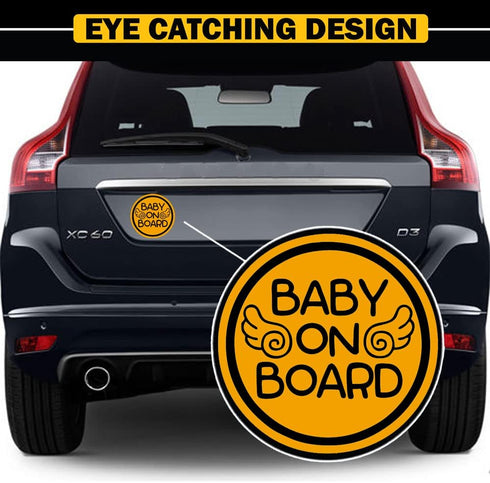 TOTOMO Baby on Board Magnet - (Set of 2) Safety Caution Decal Sign Magnets for Cars Bumpers - Baby Angel ALI-030...