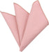 Mens Solid Linen Tie Set : Slim Necktie with Matching Pocket Square (Pink)...