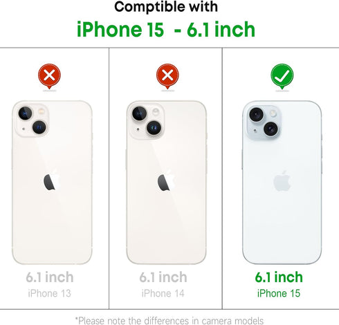 Christmas Clear Phone Case for iPhone 15, Gingerbread Man Pattern Case Cover Soft TPU Protective Slim Shockproof Cover Boys Girls Phone Case for i...