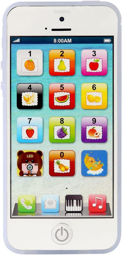 Yphone, Pretend Smart Mobile Toy Phone for Toddler Baby & Kids, Musical English Learning Preschool Education Electronic Cell Phone Gift for Boys &...