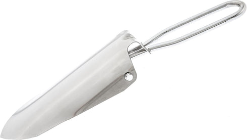SE 8-7/8" Stainless Steel Mini Folding Trowel with Nylon Pouch - 5-5/8" Folded Length, Durable and Lightweight for Camping, Gardening, Outdoor Act...