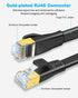 DDMALL CAT 8 Ethernet Cable 15ft, High Speed 40Gbps 2000MHz Internet Network LAN Cable, Heavy Duty Shielded Flat Gigabit Patch Cord with RJ45 for ...