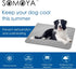 SOMOYA Dog Self Cooling Mat Pet Washable Pads Blanket Hot Weather Sleeping Kennel Mat,Ice Silk Sleep Mat Pad Non-Toxic Breathable Sleep Bed for La...