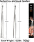 iNeibo Multipurpose Cooking Tweezers Tongs 2 Pack 12 inch/30cm 304 Stainless Steel Straight Tweezers - Extra Long Kitchen Food Tweezers Tongs for ...