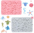 2 Pcs Silicone Fondant Mold Marine Theme Molds Seashell Starfish Soap Molds Cake Mold for Mermaid Theme Cake Decoration Baking Tools Party Decor...