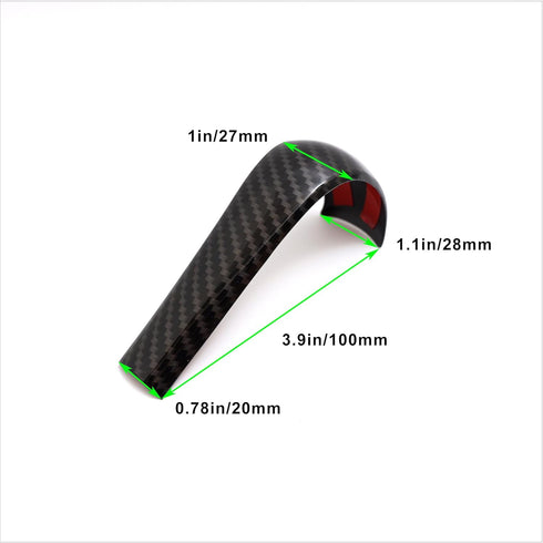 Car Center Control Gear Shift Knob Head Frame Cover Sticker Interior Trim Compatible with BMW E87 E90 E92 E93 5 3 Series X5 X3 Carbon Fiber Style ...