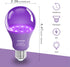 8 Pack A19 LED Black Light Bulbs,Dimmable 9W BlackLight Bulb(100W Equivalent), E26 Base 110V, UVA Level 385-400nm, Glow in The Dark for Black ligh...