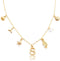 ORIGENCE Initial Charm Necklace for Women - 18K Gold Plated Boho Summer Beach Jewelry with Starfish and Ocean-Inspired Pendants Alphabet Choker Ne...