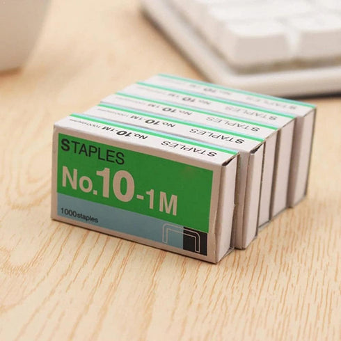 1000Pcs/Lot Silver Staples Mini Metal Staples No.10-1M Stationary No.10 Binding Stapler Office Binding Supplies Student Stationary School Supplies...