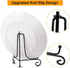 5 Pack Improved Anti-Slip 6 Inch Plate Holder Display Stand, Displays Picture Frames, Decorative Plates, Tablets and Art (6-inch)...