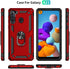 Samsung A21 Phone Case, Galaxy A21 Phone Case with Screen Protector, Military Grade Protective Cases with Ring for Samsung Galaxy A21 (Red)...