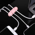 Cable Clips 3PCS Cord Wire Organizer Cable Management Holders 4 Hole Silicone Cable Harness USB Charging Accessory Cable Holder for Office and Hom...