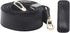 BEAULEGAN Bag Strap Replacement - Leather with Nylon - 51 Inch Long Adjustable for Crossbody/Shoulder, 1.5 Inch Wide (Black/Gold)...