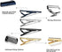 Mens Stainless Steel Tie Clips Minimalist Necktie Tie Bar Clasp Clip Clamp Pins Best Gift For Men Business Party Wedding Best Gift and Daily Life...