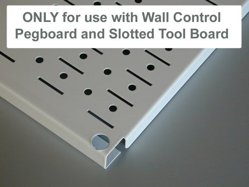 Wall Control Pegboard 14in Accessory Hanger Tool Holder Bracket Pegboard Accessory for Wall Control Pegboard and Slotted Tool Board – Black...