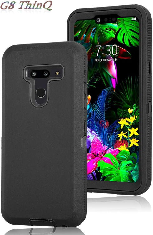 Case for LG G8/G8 ThinQ, with Built-in Screen Protector Full Body Heavy Duty Shockproof Hybrid Impact Resistant Rugged Bumper 3 in 1 Protective Co...