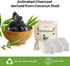 Green Piece® 24 Pack Overstuffed All-Natural Diaper Pail Deodorizer | Activated Charcoal Air Purifier Compatible with Diaper Pails, Shoe Closets, ...