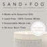 Sand + Fog Scented Candle - Vanilla Sandalwood – Additional Scents and Sizes – 100% Cotton Lead-Free Wick - Luxury Air Freshening Jar Candles - Pe...