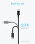 Anker New Nylon USB-C to USB-C Cable (1 ft, 60W), USB 2.0 Type C Charging Cable for MacBook Pro 2020, iPad Pro 2020, iPad Air 4, Samsung Galaxy S2...