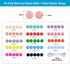Silicone Beads Bracelet Making Kit, 70PCS 15mm Soft Rubber Round Beads for Keychain Wristlets, Loose Beads Crafts for Pacifier Clips Teething Lany...