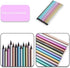 12 Pack Metallic Colouring Pencils Colour Therapy Metallic Pencils Black Wooden Colour Drawing Pencils for Adult Kids Beginner Artist Painting...