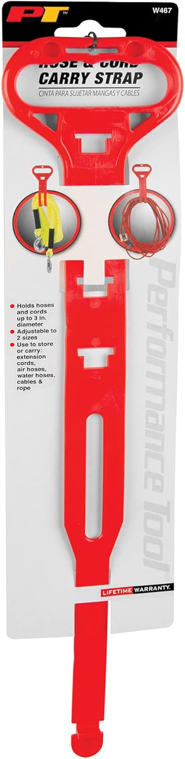 Performance Tool W467 Hose and Cord Carry Strap - Efficient Tool Organization and Transportation Solution for Easy Mobility...