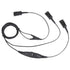 VoiceJoy Call Center Headset Quick Disconnect Cable Y Splitter Adapter Trainer Cable for Training Center Compatible with Plantronics QD headsets S...