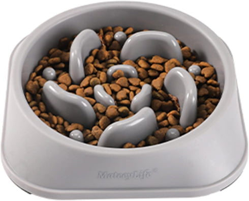 MateeyLife Slow Feeder Dog Bowls, Anti-Choking Puzzle Dog Food Bowls, Non Slip Interactive Dog Feeding Bowls Slow Down Eating, Bloat Stop Maze Dog...
