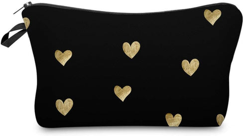 Deanfun Small Makeup Case - Cute and Waterproof Cosmetic Bag for Women(Heart D5-51356)...