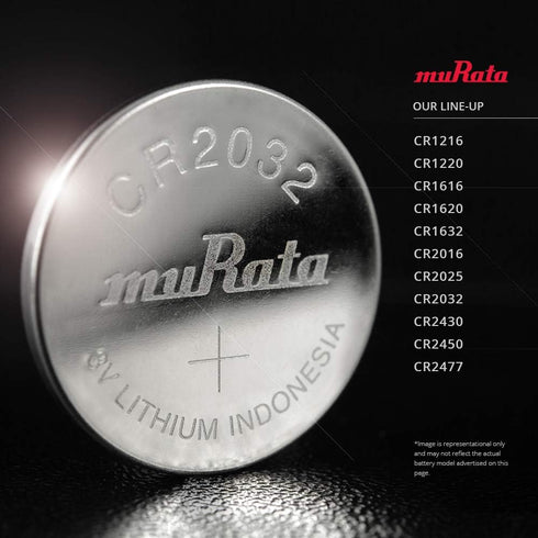 Murata CR1220 Battery DL1220 ECR1220 3V Lithium Coin Cell (25 Batteries)...