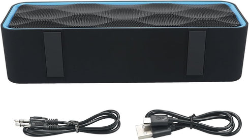 Wireless Bluetooth Speaker with AUX/USB/TF card slot,Outdoor Portable Stereo Speaker with HD Audio,Enhanced Bass, Dual-Driver,Handsfree Calling, F...