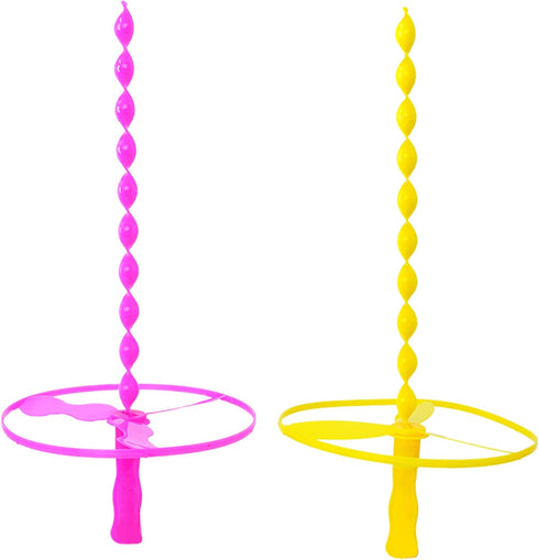 Big Mo's Toys Flying Discs - Twist Disc Flyer Saucers with Launchers for Party Favors and Prizes Outdoor Toy - 40 Sets...