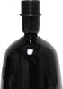 Simple Designs LT1134-BLK 10.04" Tall Traditional Ceramic Thimble Base Bedside Table Desk Lamp w Matching Fabric Shade for Home Decor, Nightstand,...