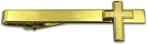 Chaplain Cross Tie Clip - Religious Christian Latin Ornate Official Tie Bar...