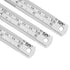 ZZTX Ruler Metal Straight Edge Ruler Stainless Steel Ruler 6 Inch Ruler Set Rulers Bulk 2 Pack...