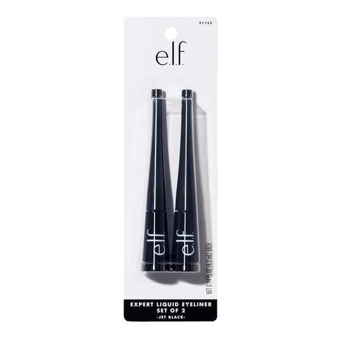 e.l.f. Expert Liquid Liner, High-Pigmented, Extra-Fine Liquid Eyeliner For Precise Definition, Long-Lasting, Vegan & Cruelty-Free, Jet Black, 0.14...